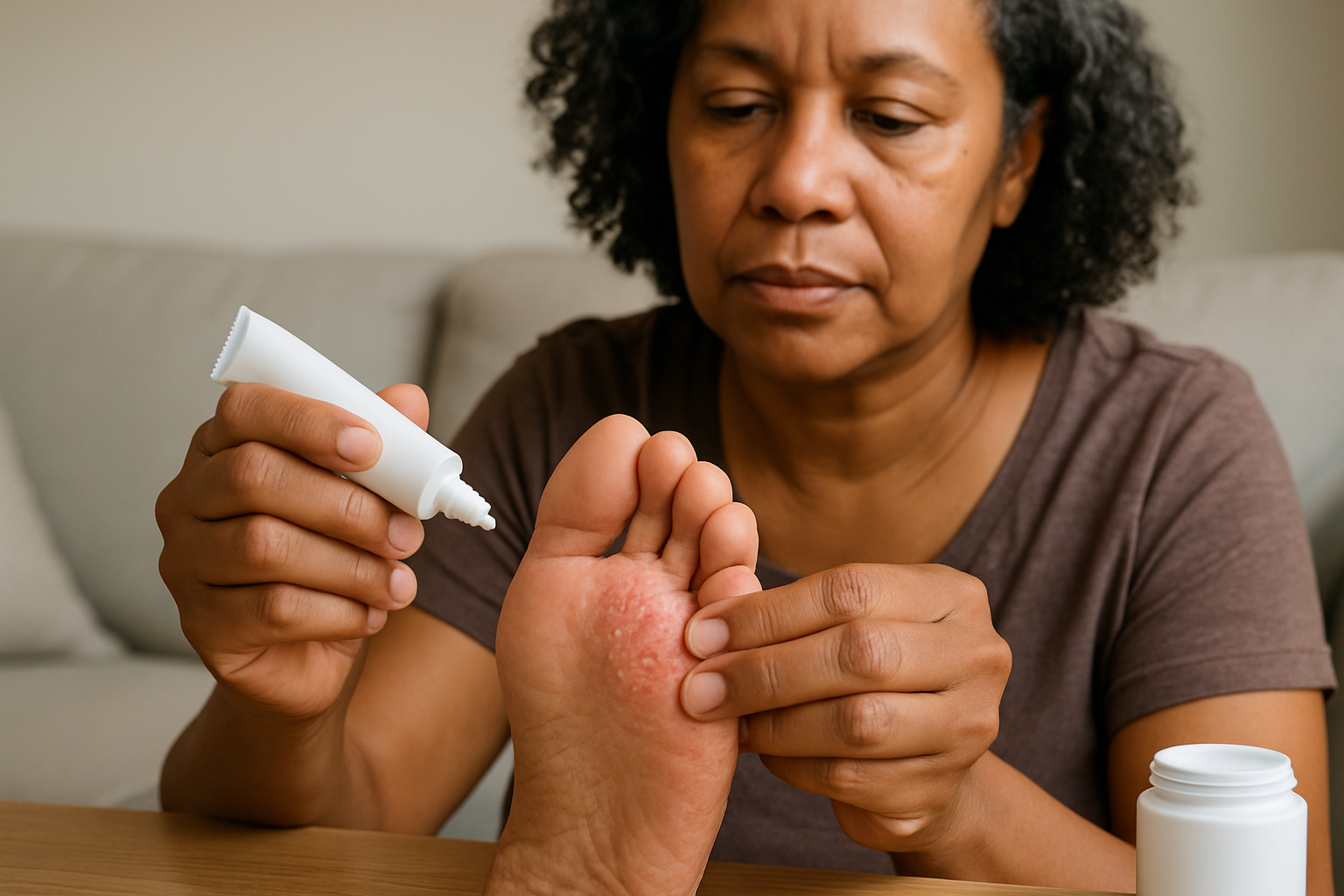 Athlete's Foot Treatment: Managing Foot Fungus Effectively: medically relevant educational image