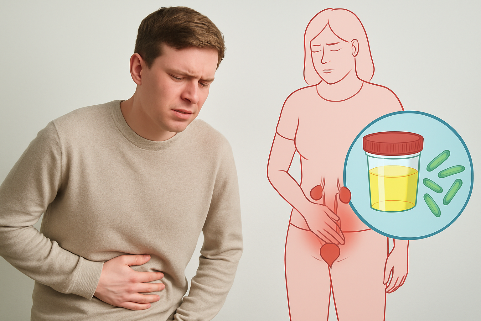 Do you need a urine test for a uti in nevada: educational visual of lower abdominal discomfort and the urinary tract